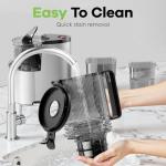 Cold Press Juicer, 5.3" Wide Feed Chute Juice Extractor Machine with 400W, High Juice Yield, Slow Masticating Juicer for Whole Vegetables & Fruits, Metallic Silver