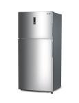 BLACK+DECKER 16.4 Cu. Ft. Top Mount Refrigerator with Freezer, 2 Door Refrigerator with Top Freezer and Separate Temperature Controls, Auto Defrost, Full Size, BR1640KS, Stainless Steel Look