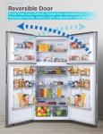 BLACK+DECKER 16.4 Cu. Ft. Top Mount Refrigerator with Freezer, 2 Door Refrigerator with Top Freezer and Separate Temperature Controls, Auto Defrost, Full Size, BR1640KS, Stainless Steel Look