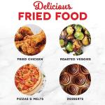 DASH Tasti-Crisp™ Electric Air Fryer Oven, 2.6 Qt., Grey – Compact Air Fryer for Healthier Food in Minutes, Ideal for Small Spaces - Auto Shut Off, Digital, 1000-Watt