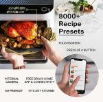 Brava Oven Bake & Breakfast Set: 10-in-1 Touchscreen Countertop Smart Oven, Air Fryer, 6-Slice Toaster, Slow Cooker, Reheater, Dehydrator, Rice Cooker, Healthy & User Friendly, Auto-Shut Off, 1800W