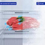 SMETA Upright Deep Freezer 13.8 Cuft, Stand Up Frost Free Standing Freezer Upright, Garage Ready Upright Freezerless Refrigerator Convertible Vertical, White