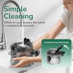 Canoly C16 Cold Press Juicer, 6" Extra Wide Feed Chute with Dual Strainers (Juice & Sorbet), Powerful AC Brushless Motor, Self Precut System, Juicer Machines with BPA Free (Space Gray)