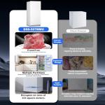 Upright Freezer 13.8 Cu ft, Convertible Freezer Refrigerator, Standing Freezer Upright Frost Free Stand Up Freezer, Garage Ready Deep Freezerless Refrigerator, Single Door Full Size for Kitchen, White