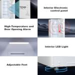 Upright Freezer 13.8 Cu ft, Convertible Freezer Refrigerator, Standing Freezer Upright Frost Free Stand Up Freezer, Garage Ready Deep Freezerless Refrigerator, Single Door Full Size for Kitchen, White