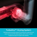 Kenmore 18" Built-in Stainless Steel Tub Dishwasher EasyFlex 3rd, SmartWash, UltraWash Plus, TurboDry, MoreSpace Adjustable Rack, Energy Star Certified, White