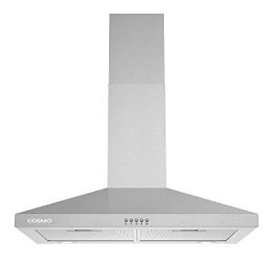 COSMO COS-63024P 30 in. Nebula Collection 250 CFM Ducted Wall Mount Range Hood, Button Control, LED Lights, Mesh Filters, Stainless Steel