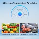 BANGSON Upright Freezer, 7.0 Cu.ft Stand Up Freezer, Convertible Upright Freezer/Refrigerator, Single Door for Kitchen,Garage, Office, Apartment, Silver