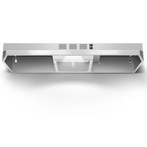 Zomagas Range Hood 36 inch Under Cabinet, Ducted/Ductless Kitchen Hood 280CFM, Stainless Steel Vent Hood with Rocker Button Control, Stove Hood with 2 Speeds Fan, Bright LED Light