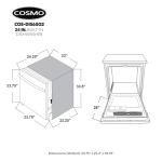 COSMO COS-DIS6502 24 in. Dishwasher in Fingerprint Resistant Stainless Steel with Stainless Steel Tub