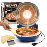 PIEZANO Crispy Crust Pizza Oven by Granitestone – Electric Pizza Oven Indoor Portable, 12 Inch Indoor Pizza Oven Countertop, Pizza Maker Heats up to 800˚F for Stone Baked Pizza at Home - Navy