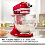 KitchenAid Stand Mixer Bowl, 5 quart, Glass with Measurement Markings