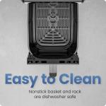 Chefman Air Fryer TurboFry 7-Qt, 6-in-1 High-Powered 450°F Cooking for Crispier Results, Compact Space-Saving Design, Air Fry, Bake, Broil, Reheat, Dehydrate, Defrost, Fast & Even Cooking – Black