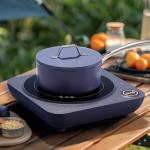 CIARRA CATIH1A-M Portable Induction Cooktop, Slim Single Electric Countertop Burner with Sensor Touch and Digital time, Blue
