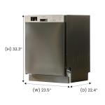Equator 24 in Dishwasher 14 pl SANI 150F Water 3.4g Quiet 51 dB 120V E-Star (Stainless)