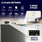 Equator 24 in Dishwasher 14 pl SANI 150F Water 3.4g Quiet 51 dB 120V E-Star (Stainless)