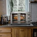 MegaChef 26.4 Quart French Door Multi-Function Stainless Steel Electric Toaster Oven with Temperature & Timer Control and Broil, Bake & Toast Functions