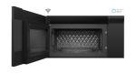 SHARP SMO1759JS Smart Over the Range Microwave Oven with 13.6" Carousel Turntable, 30-inch, 1.7 Cubic Feet, 1,000 Watt, 300CFM Fan, Sensor Cooking, Compatible with Alexa, Edge to Edge Black Glass