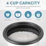 Aroma Housewares 4-Cups (Cooked) / 1Qt. Rice & Grain Cooker (ARC-302NG), White