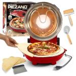 PIEZANO Pizza Oven EXCLUSIVE Bundle with Pizza Cutter + Dough Roller by Granitestone, Electric Indoor Portable, 12 Inch Indoor Pizza Oven Countertop Heats up to 800˚F As Seen on TV Products