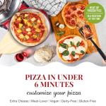 PIEZANO Pizza Oven EXCLUSIVE Bundle with Pizza Cutter + Dough Roller by Granitestone, Electric Indoor Portable, 12 Inch Indoor Pizza Oven Countertop Heats up to 800˚F As Seen on TV Products