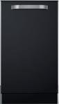 Summit DW184BADA 18" Wide Built-In Dishwasher, ADA Compliant, Energy Star Certified, Top Touch Panel, Removable Cutlery Basket (Black)