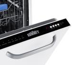 Summit DW184BADA 18" Wide Built-In Dishwasher, ADA Compliant, Energy Star Certified, Top Touch Panel, Removable Cutlery Basket (Black)