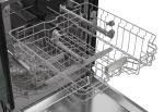 Sharp SDW6504MS Stainless Steel Dishwasher, 24-inch Pocket Handle, 52 dB, Hybrid Tub, 12 Place Settings, 5 Cycles, Heated Dry