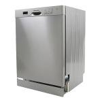 West Bend WB120BDWVSS Dishwasher 24-Inch Built in with 3 Wash Options and Automatic Cycles, Stainless Steel Construction with Electronic Control LED Display, Low Noise Rating, 57 dBA, Metallic