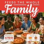 Gourmia Indoor Pizza Oven Air Fryer Toaster – 1800W Countertop Multi-Cooker with Pizza Stone, Digital Controls & 6 Presets – Bake, Toast, Broil, Dehydrate & More