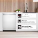 Sharp SDW6736MS 24-inch Stainless Steel Dishwasher, Third Rack, Library Quiet 47 dB, Power Wash Sprayer