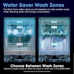 Sharp SDW6736MS 24-inch Stainless Steel Dishwasher, Third Rack, Library Quiet 47 dB, Power Wash Sprayer