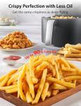 Toshiba 7.7QT Air Fryer, Family-Size for Quick and Easy Meals, 12 Preset Menus and Menu-IQ Function, 1°F Precision, 90% less fat, Double-sided Handles Easy Carrying