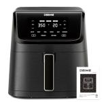 DEIME Air Fryer 7.2 QT 1700W Oilless Oven Healthy Cooker Air Fryers Large Capacity with 8 Presets, Visible Cooking Window, LCD Touch Screen, Customerizable Cooking, Non-Stick Basket (Black)