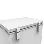 Avanti 7.0 Cu. Ft. Garage Ready Chest Freezer with Flip-Up Lid, Removable Storage Basket, External Temperature Control, Manual Defrost, and Power Indicator Light. 5.0 cu.ft., White