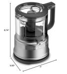 KitchenAid 3.5 Cup Food Chopper KFC3516CU, Contour Silver