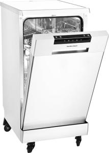 HAMILTON BEACH HBDW1922 Portable Dishwasher with Wheels, 19in Wide, 8 Place Settings Capacity, White