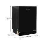 Equator 24" Built in Tall Tub Dishwasher 15 Place 3rd Rack 8 Wash 1400 RPM Turbo Dry 110V E-Star