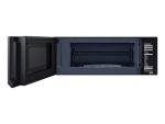 SAMSUNG 1.1 Cu Ft Smart SLIM Over the Range Microwave Oven w/ 550 CFM Hood Vent, Wi-Fi, Voice Control, LED Light Bar, Sensor Cook, 1100 Watt, ME11A7710DS/AA, Fingerprint Resistant Stainless Steel