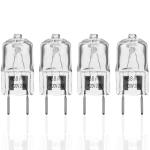 Light Bulb Fits for GE Samsung Kenmore Maytag Elite Over The Stove Range Microwave Oven,G8 120V 20W Replacement Night/Stove/Under Light Halogen Bulb,Replaces WB25X10019 WB36X10213(4 Pack)