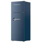Frigidaire Retro Apartment Size Refrigerator with Top Freezer - 2 Door Fridge with 7.5 Cu Ft of Storage Capacity, Adjustable Spill-Proof Shelves, Door & Crisper Bins, Azure