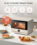 FOTILE HYZK32-E3-E ChefCubii 1.1 cu. ft. 4-in-1 Combi-Steam Oven with Steam-Bake, Air Fry, Convection, Dehydrator Functions, and 50 Preset Menus, Beige
