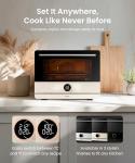 FOTILE HYZK32-E3-E ChefCubii 1.1 cu. ft. 4-in-1 Combi-Steam Oven with Steam-Bake, Air Fry, Convection, Dehydrator Functions, and 50 Preset Menus, Beige