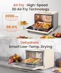 FOTILE HYZK32-E3-E ChefCubii 1.1 cu. ft. 4-in-1 Combi-Steam Oven with Steam-Bake, Air Fry, Convection, Dehydrator Functions, and 50 Preset Menus, Beige