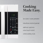 Farberware 1.7 Cu. Ft. Over-the-Range Microwave Oven – 1000 Watts Power, Auto Cook Settings, Defrost, Easy Clean and Child Safety Lock - White