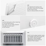 Kismile 7.0 Cubic Feet Chest Freezer with Removable Baskets Free Standing Top Open Door Compact Freezer with Adjustable Temperature for Home/Kitchen/Office/Bar (7.0 Cu.Ft, White)