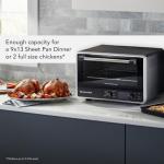 KitchenAid Digital Countertop Oven with Air Fry & Pizza Stone, KCO128BM, Black Matte