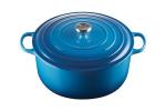 Le Creuset Enameled Cast Iron Signature Round Dutch Oven, 13.25 qt., Marseille