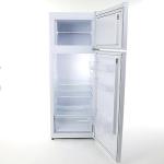 West Bend Apartment Refrigerator Freestanding Dual Door Slim Design Full Fridge with Top Freezer, Adjustable Mechanical Control, for Condo, House, Small Kitchen Use, 7.4-Cu.Ft, White