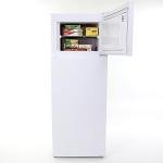 West Bend Apartment Refrigerator Freestanding Dual Door Slim Design Full Fridge with Top Freezer, Adjustable Mechanical Control, for Condo, House, Small Kitchen Use, 7.4-Cu.Ft, White